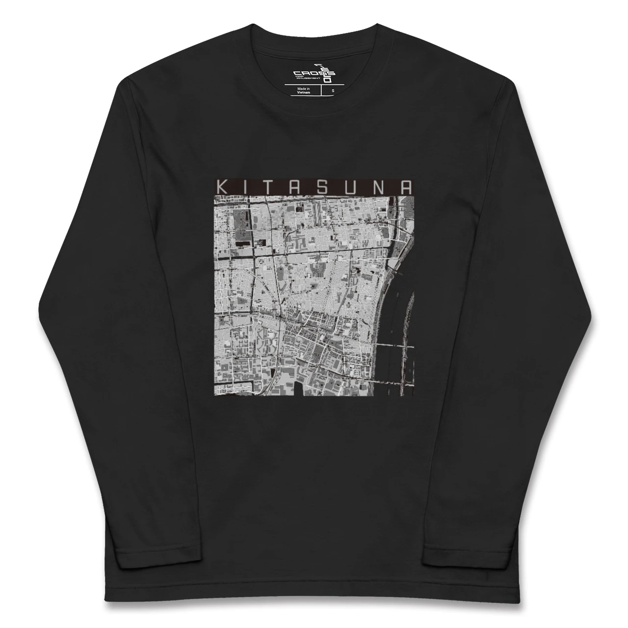 【北砂(東京都)】地図柄ロングスリーブTシャツ