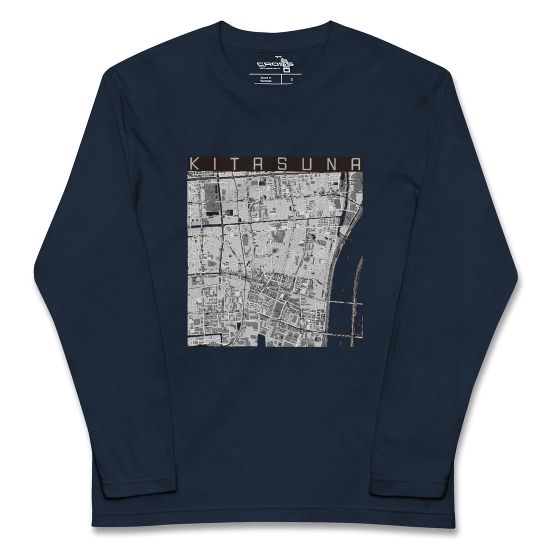 【北砂(東京都)】地図柄ロングスリーブTシャツ