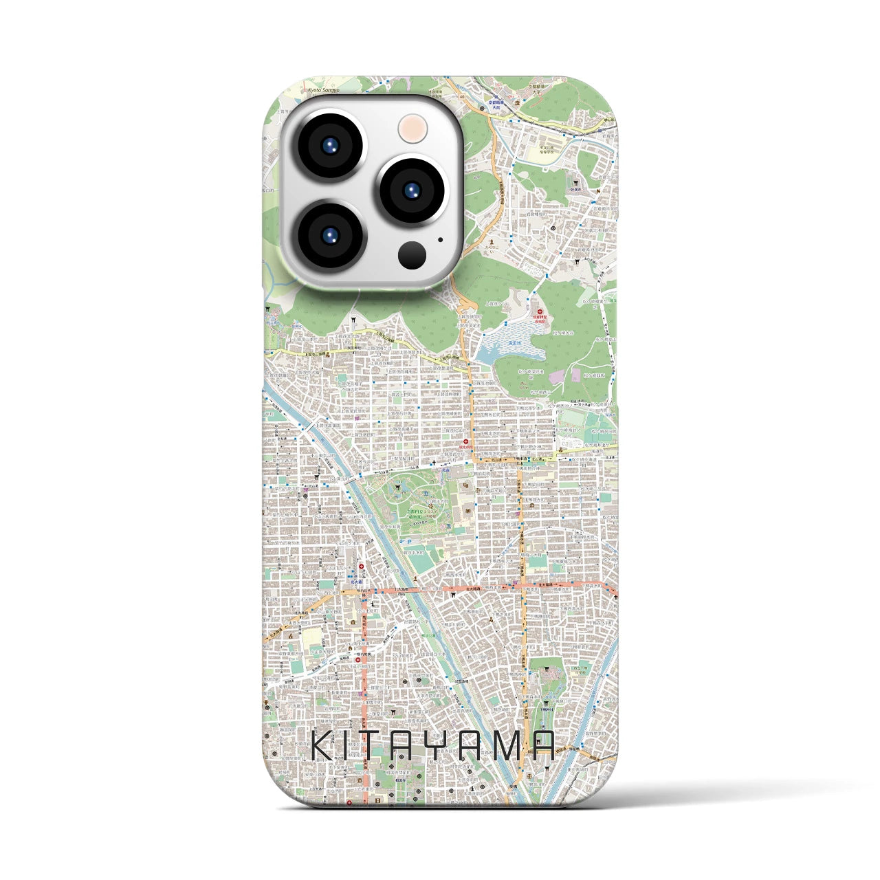 【北山(京都府)】地図柄iPhoneケース(バックカバータイプ)