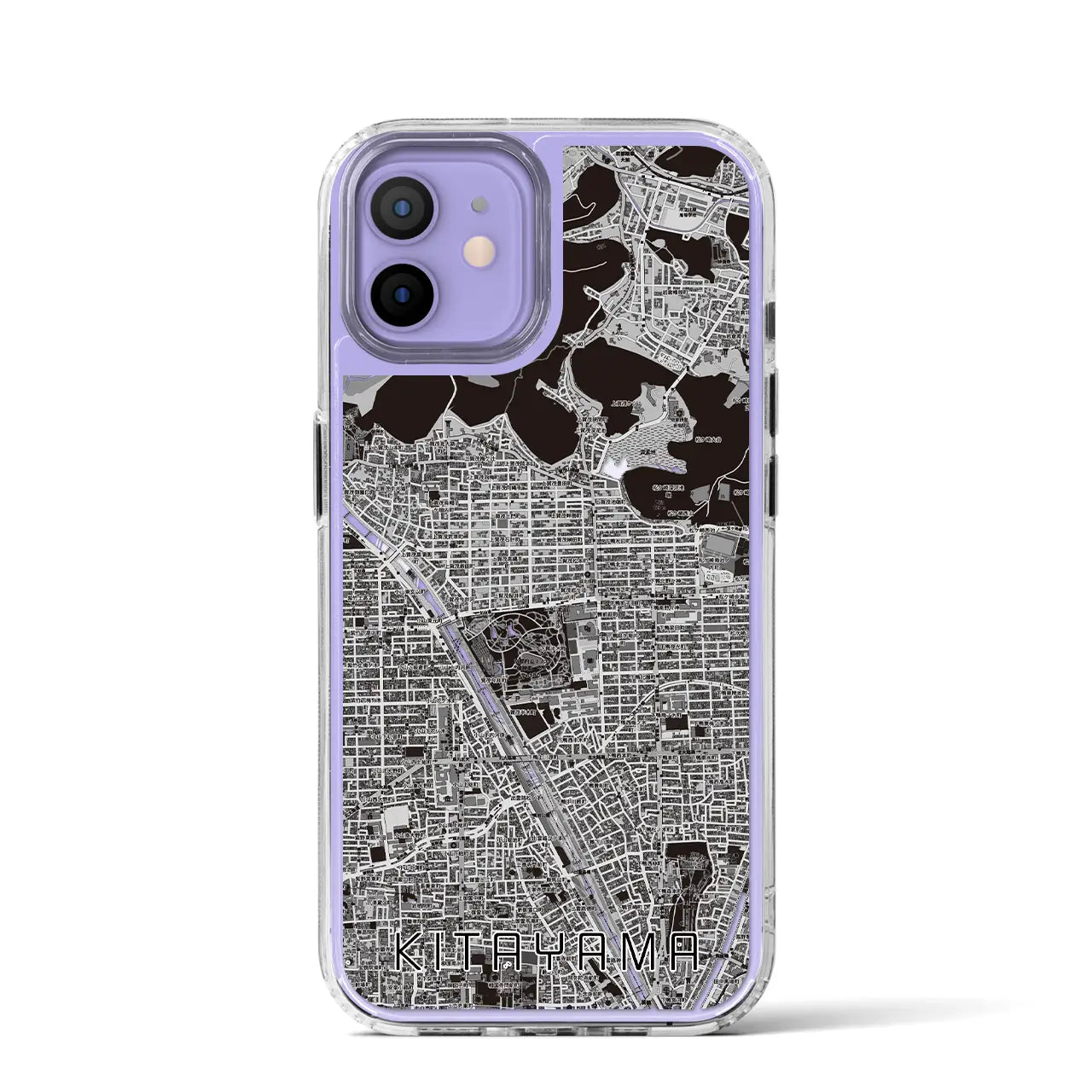 【北山(京都府)】地図柄iPhoneケース(MagSafeタイプ)