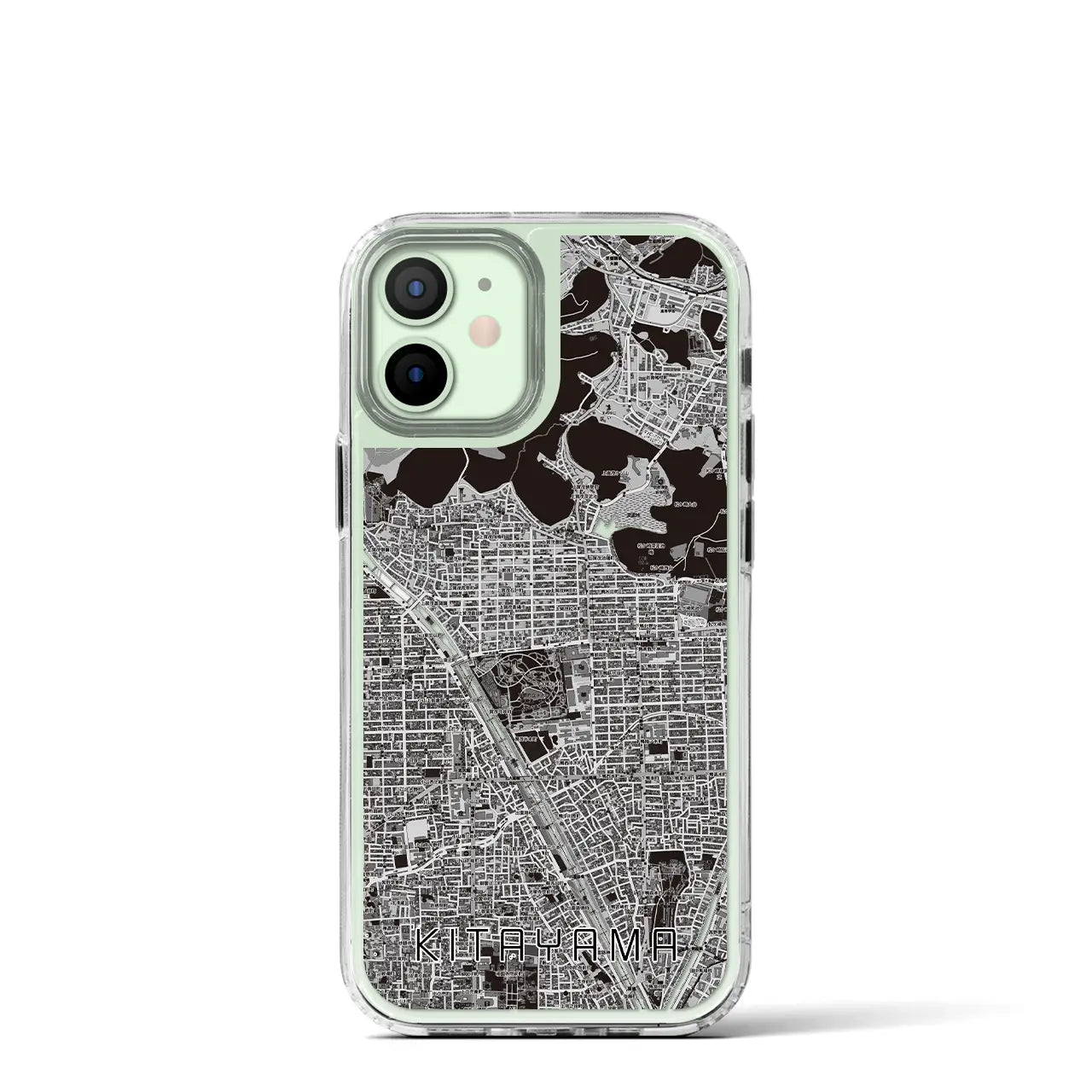 【北山(京都府)】地図柄iPhoneケース(MagSafeタイプ)