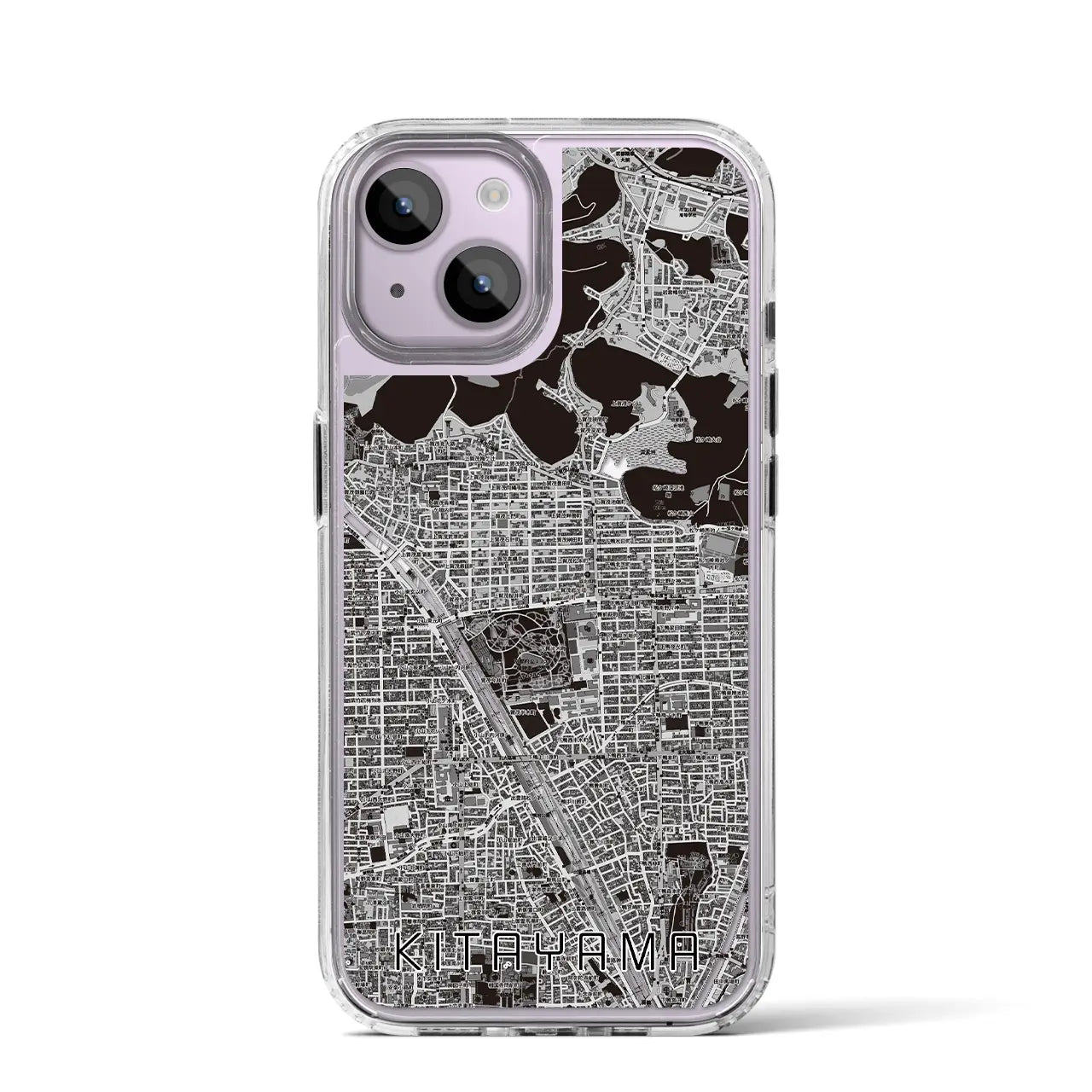 【北山(京都府)】地図柄iPhoneケース(MagSafeタイプ)