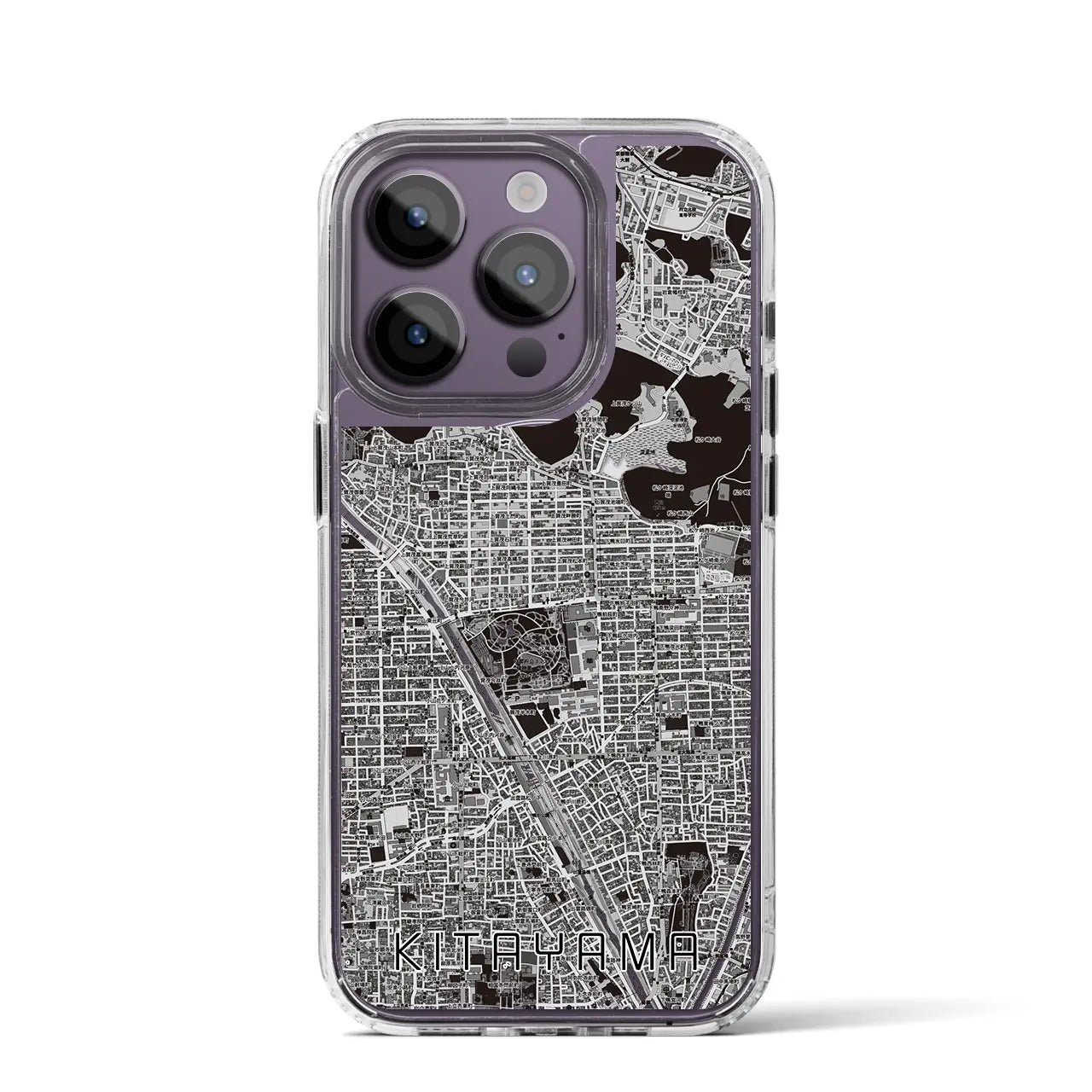 【北山(京都府)】地図柄iPhoneケース(MagSafeタイプ)