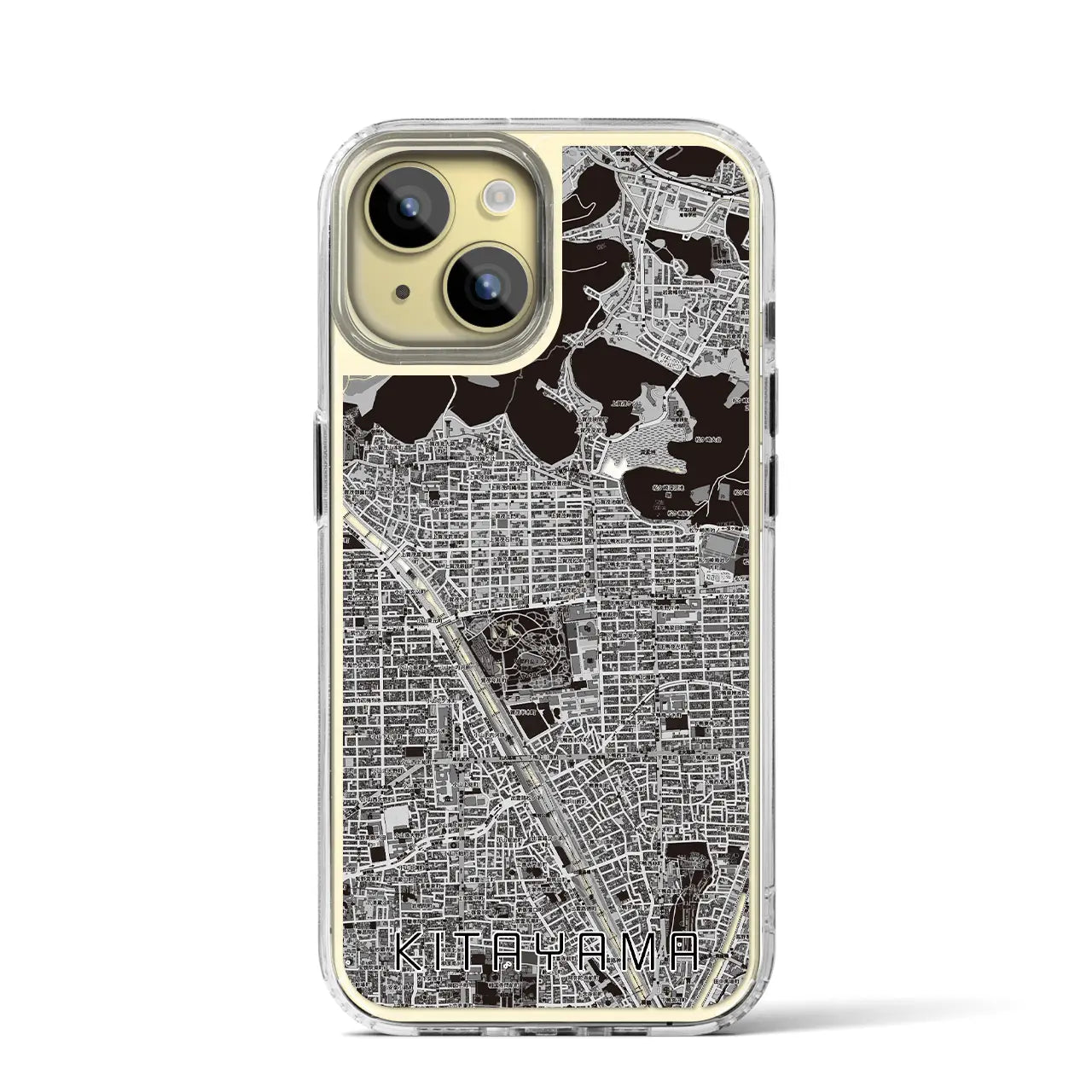 【北山(京都府)】地図柄iPhoneケース(MagSafeタイプ)