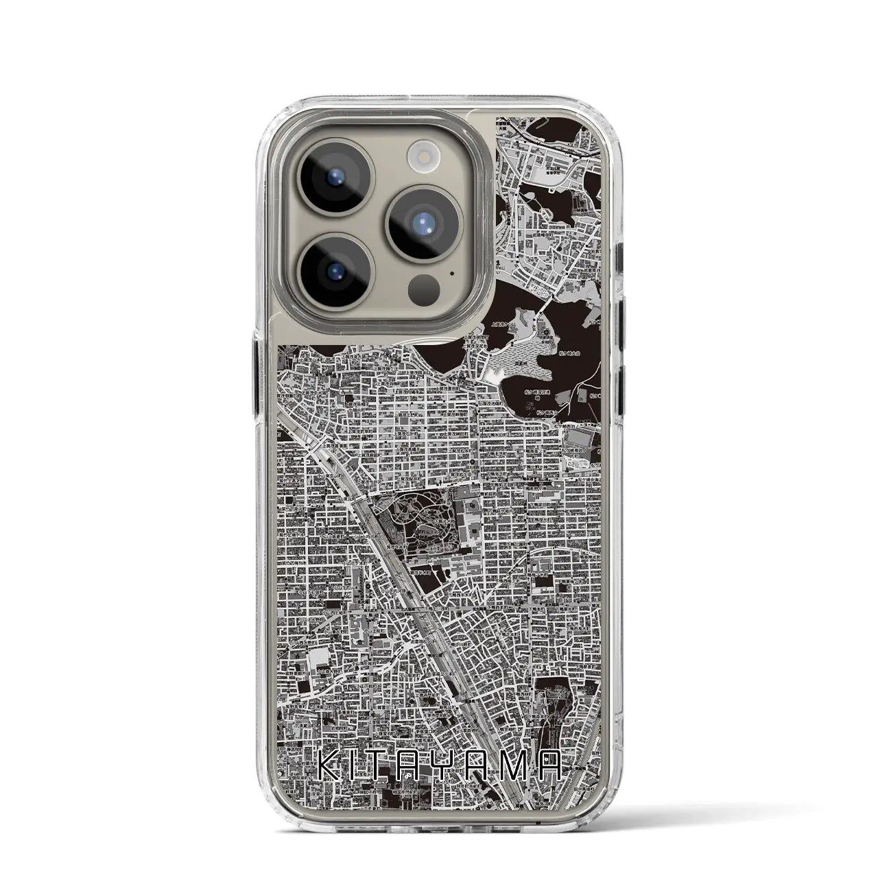 【北山(京都府)】地図柄iPhoneケース(MagSafeタイプ)