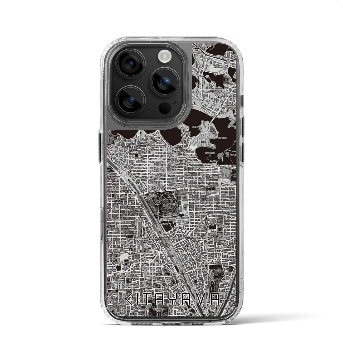 【北山(京都府)】地図柄iPhoneケース(MagSafeタイプ)