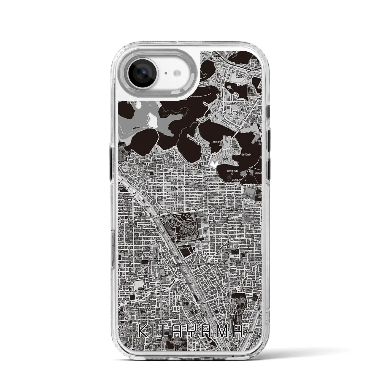 【北山(京都府)】地図柄iPhoneケース(MagSafeタイプ)