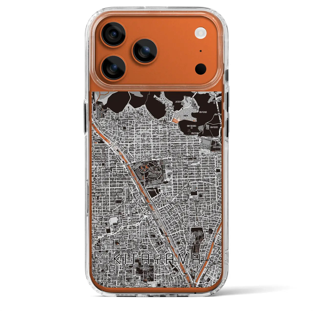 【北山(京都府)】地図柄iPhoneケース(MagSafeタイプ)