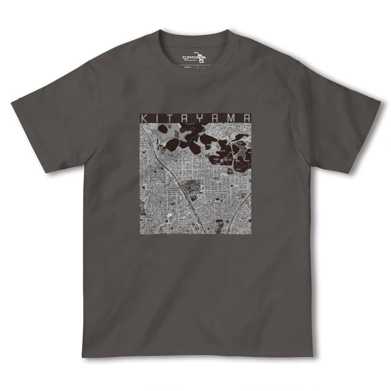 【北山(京都府)】地図柄ヘビーウェイトTシャツ