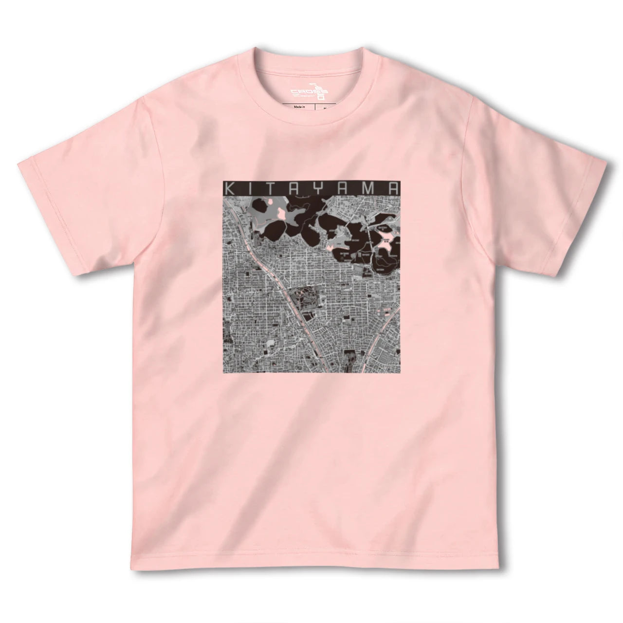 【北山(京都府)】地図柄ヘビーウェイトTシャツ