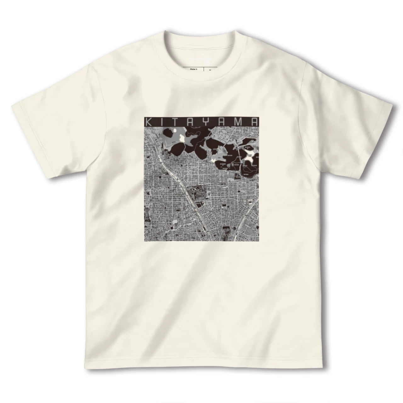 【北山(京都府)】地図柄ヘビーウェイトTシャツ