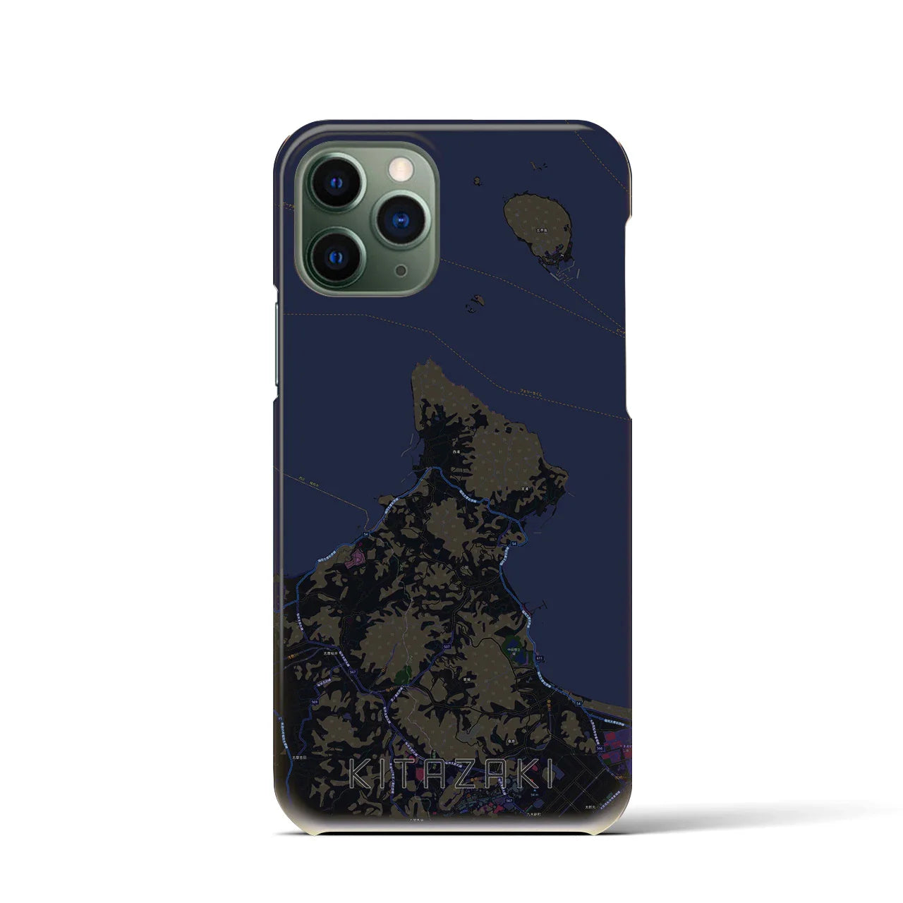 【北崎(福岡県)】地図柄iPhoneケース(バックカバータイプ)