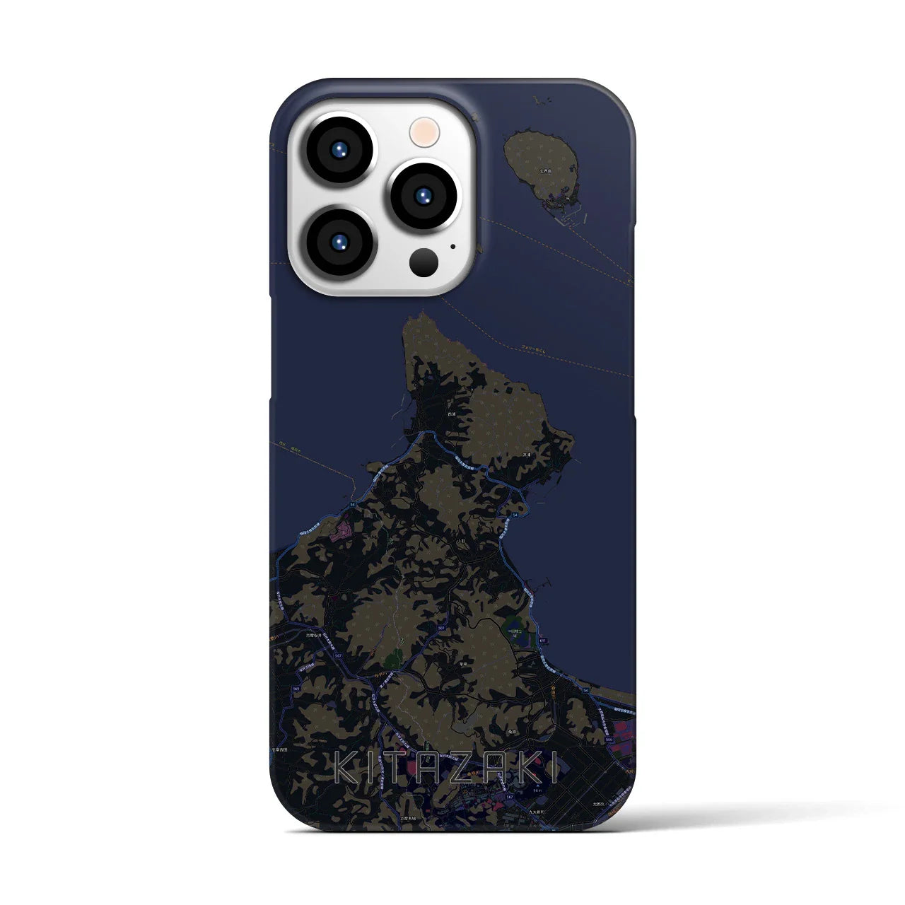 【北崎(福岡県)】地図柄iPhoneケース(バックカバータイプ)