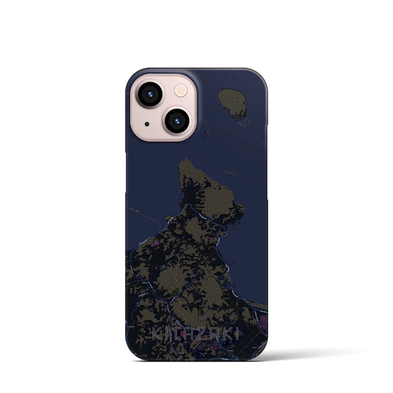 【北崎(福岡県)】地図柄iPhoneケース(バックカバータイプ)
