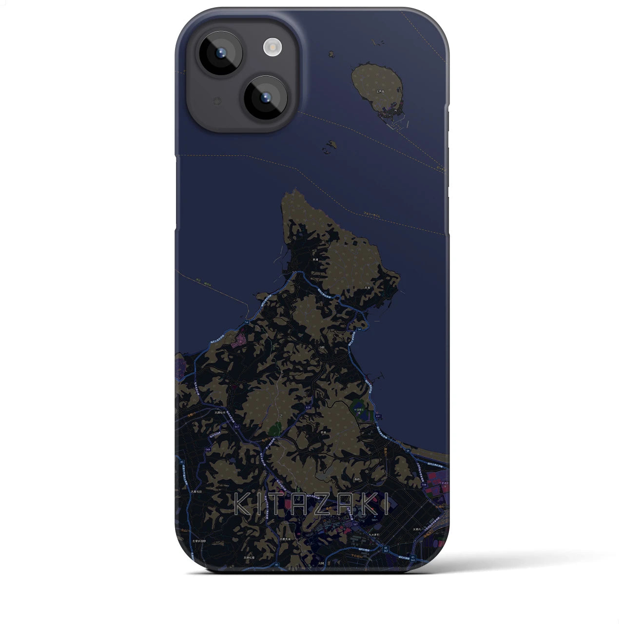 【北崎(福岡県)】地図柄iPhoneケース(バックカバータイプ)