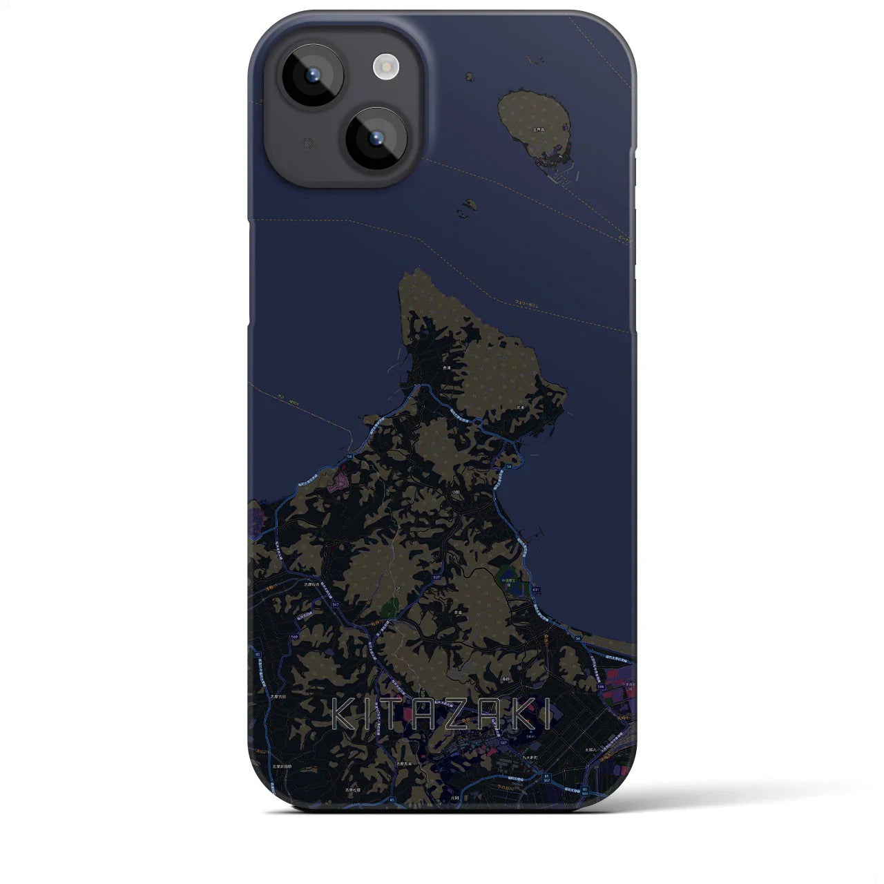 【北崎(福岡県)】地図柄iPhoneケース(バックカバータイプ)