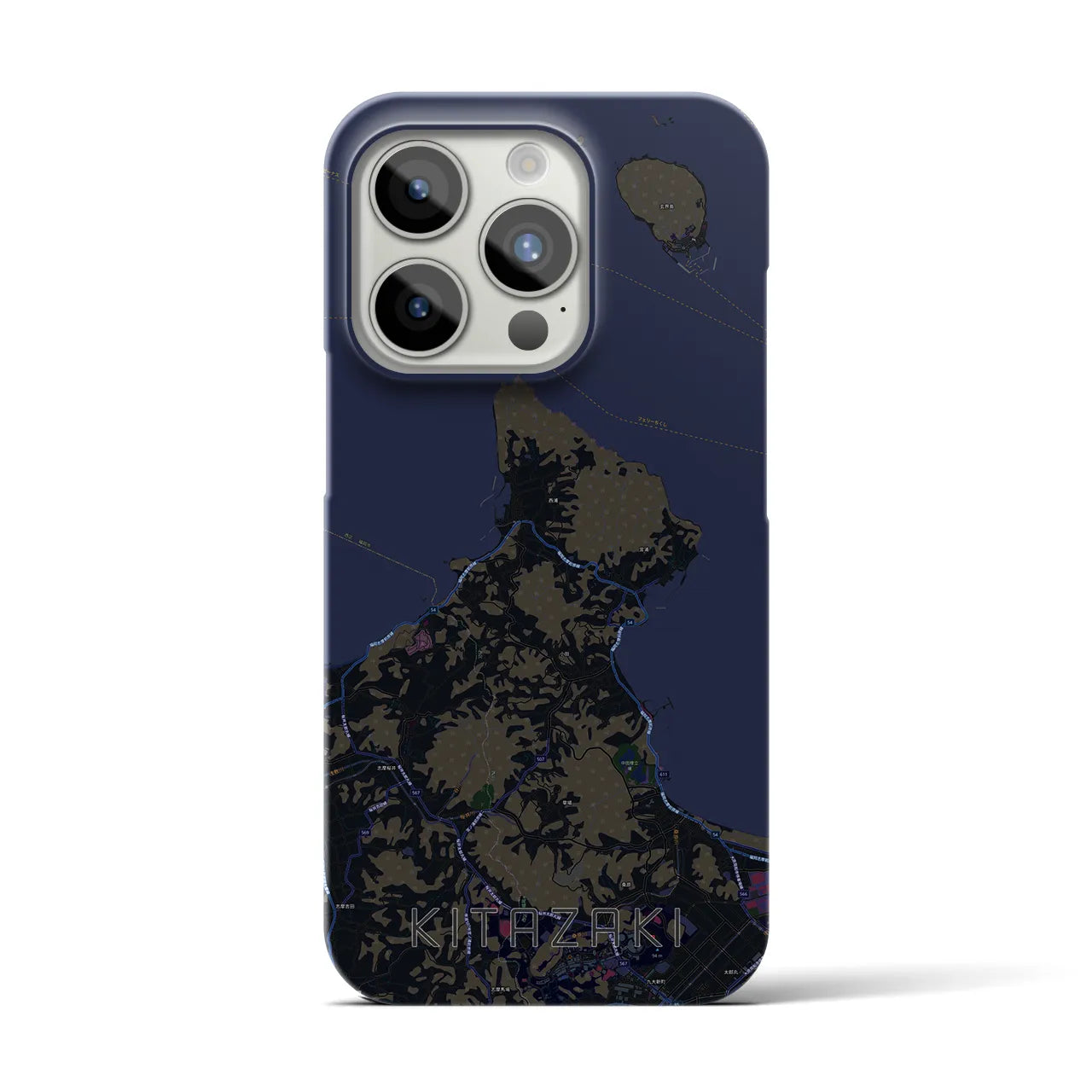 【北崎(福岡県)】地図柄iPhoneケース(バックカバータイプ)