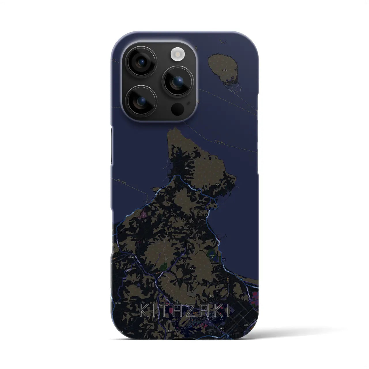 【北崎(福岡県)】地図柄iPhoneケース(バックカバータイプ)