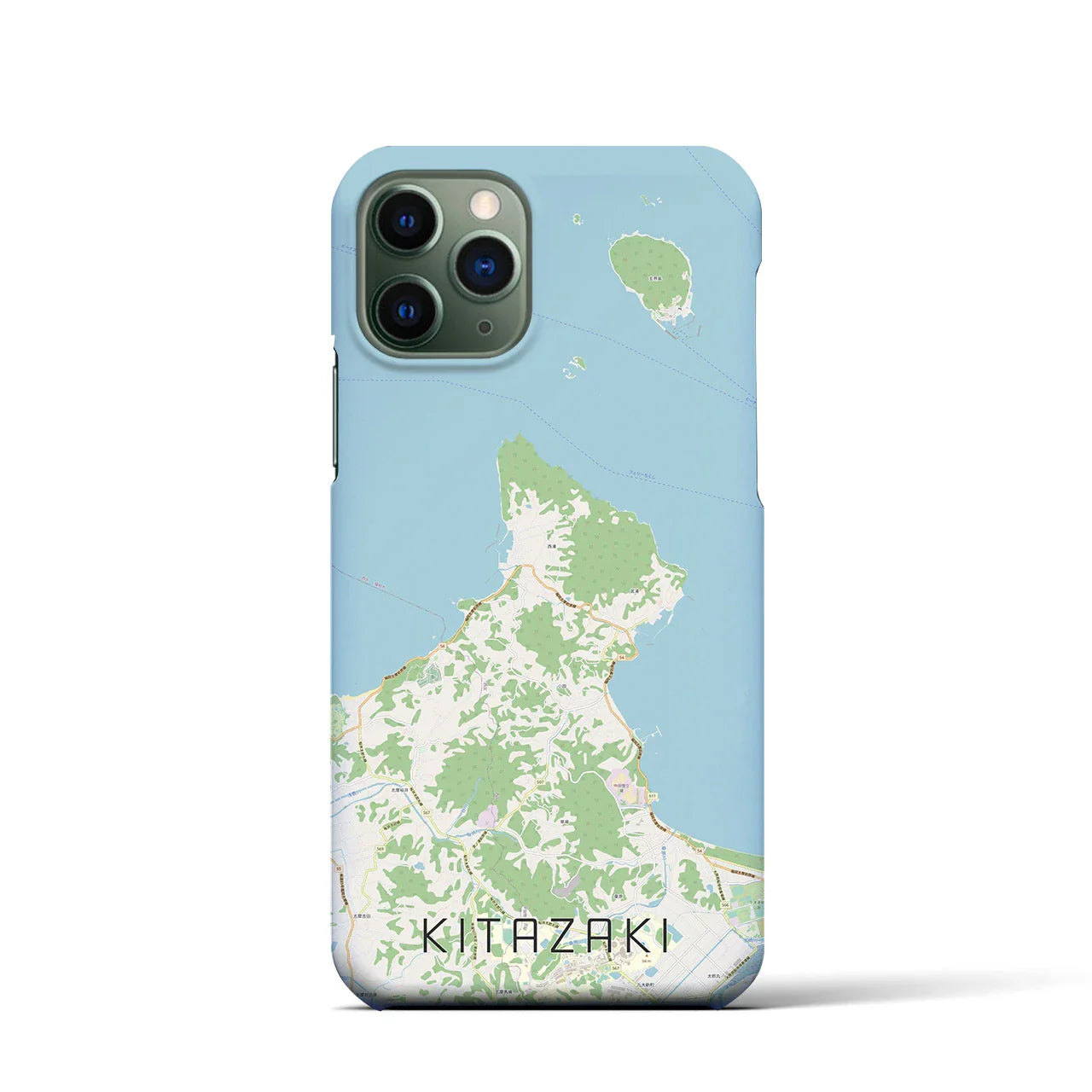 【北崎(福岡県)】地図柄iPhoneケース(バックカバータイプ)