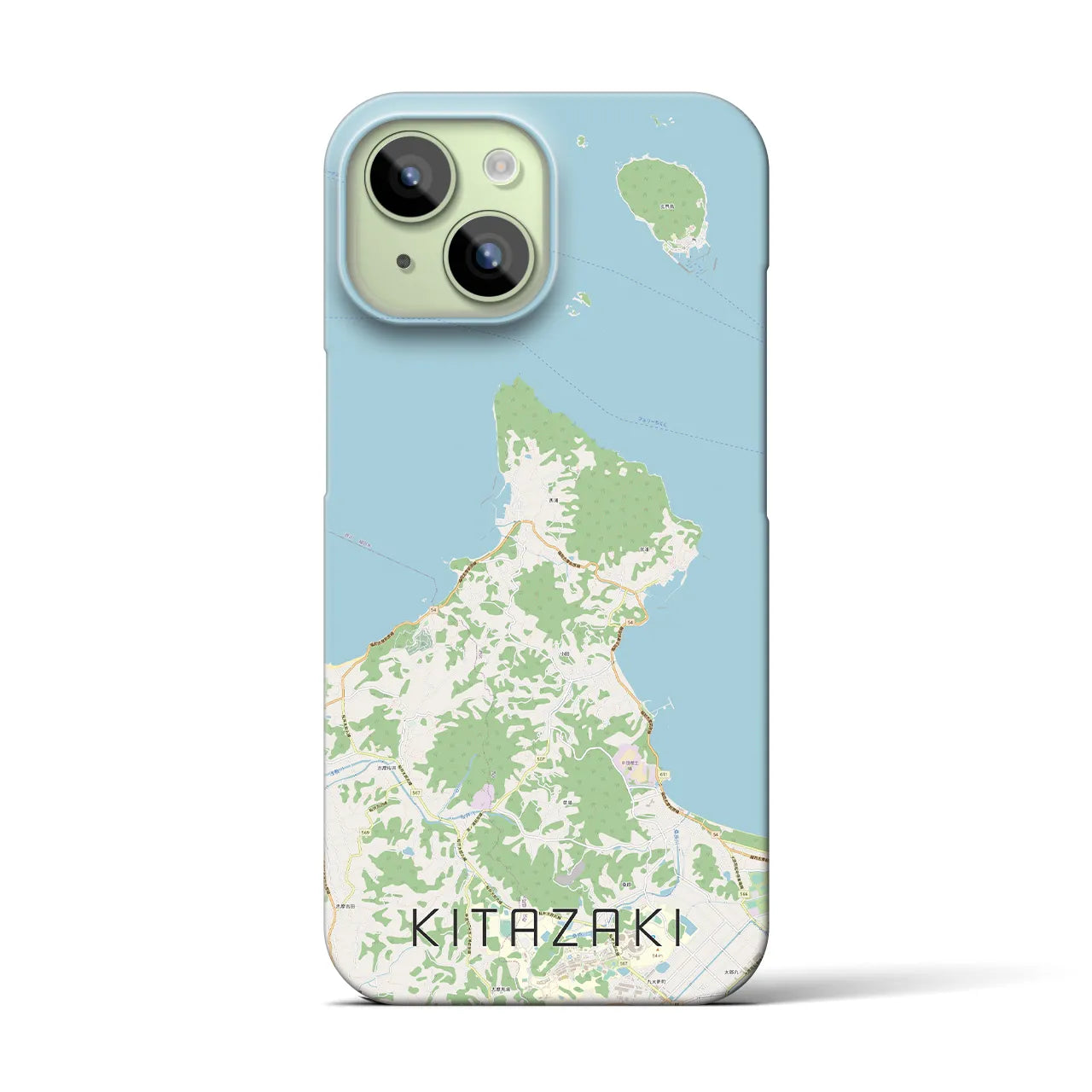 【北崎(福岡県)】地図柄iPhoneケース(バックカバータイプ)