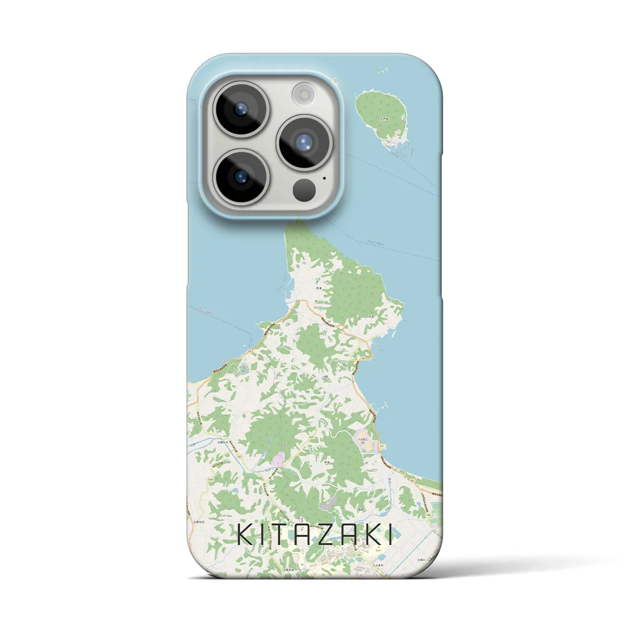 【北崎(福岡県)】地図柄iPhoneケース(バックカバータイプ)
