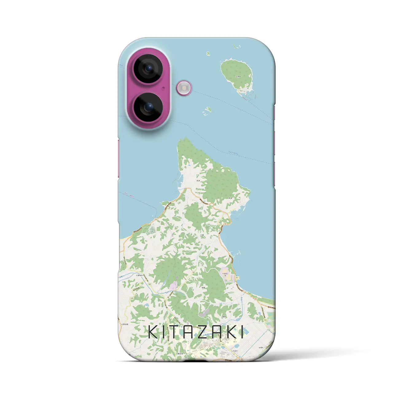 【北崎(福岡県)】地図柄iPhoneケース(バックカバータイプ)