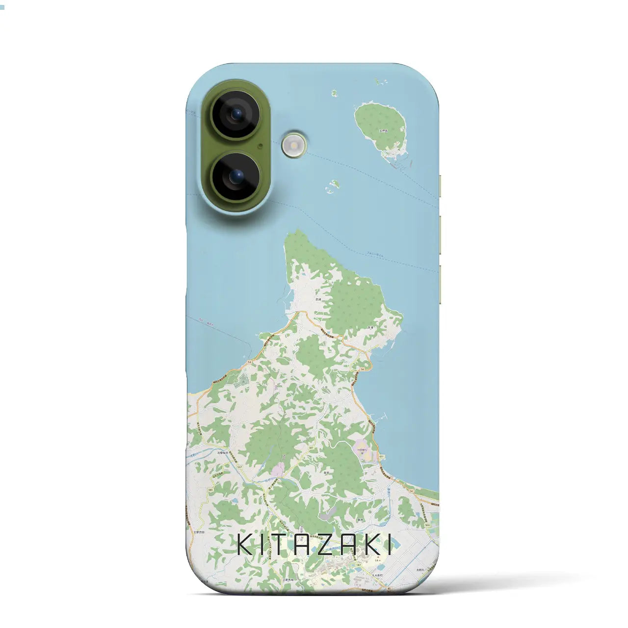 【北崎(福岡県)】地図柄iPhoneケース(バックカバータイプ)