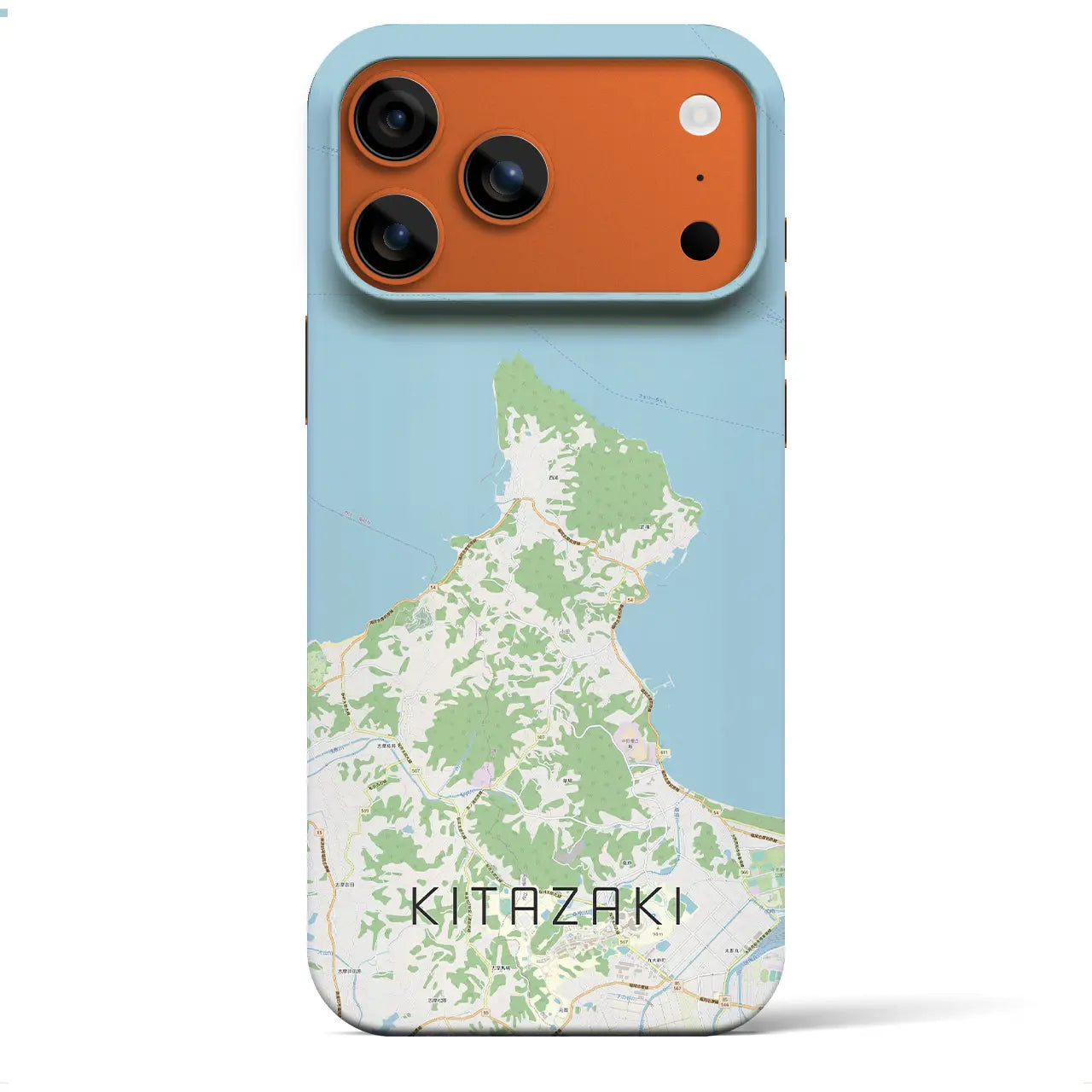 【北崎(福岡県)】地図柄iPhoneケース(バックカバータイプ)