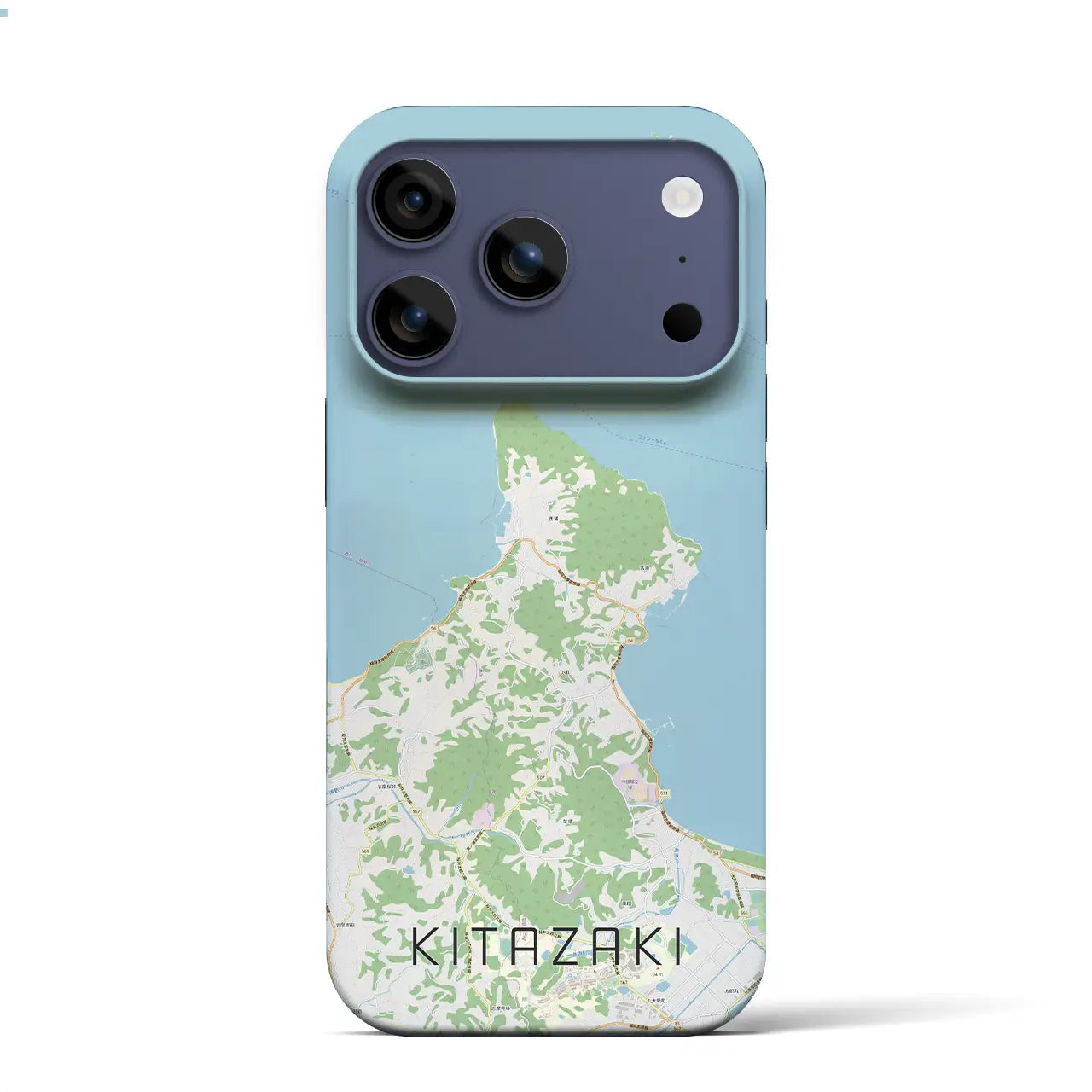 【北崎(福岡県)】地図柄iPhoneケース(バックカバータイプ)