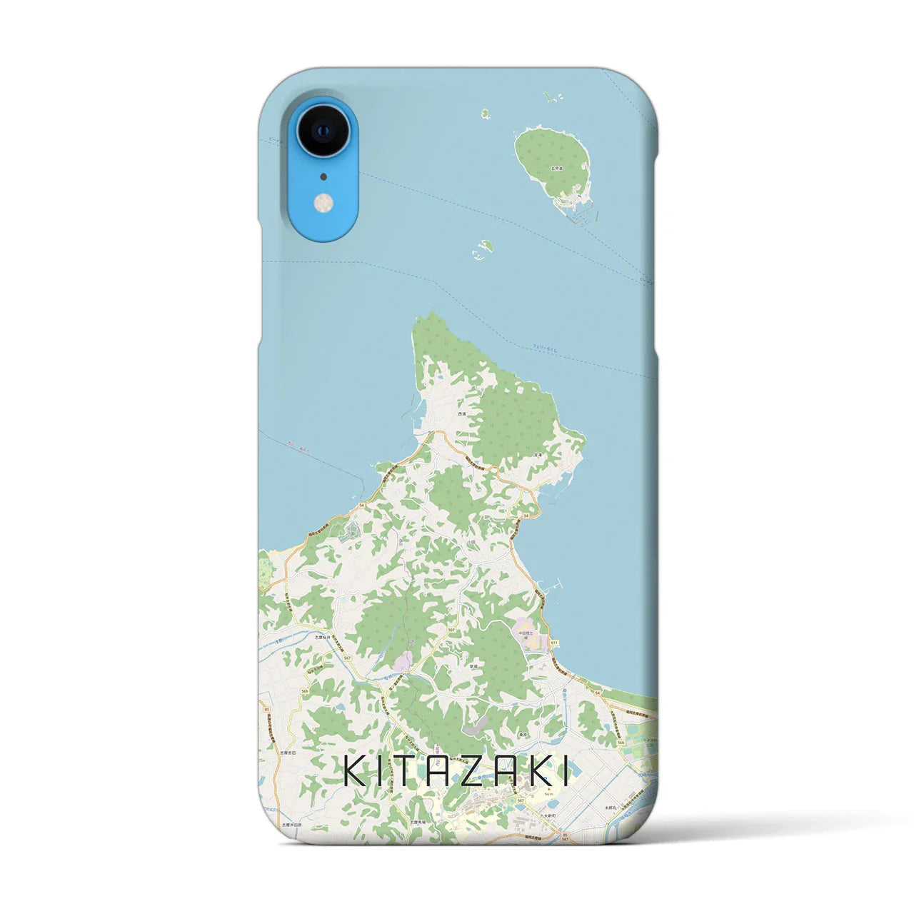 【北崎(福岡県)】地図柄iPhoneケース(バックカバータイプ)