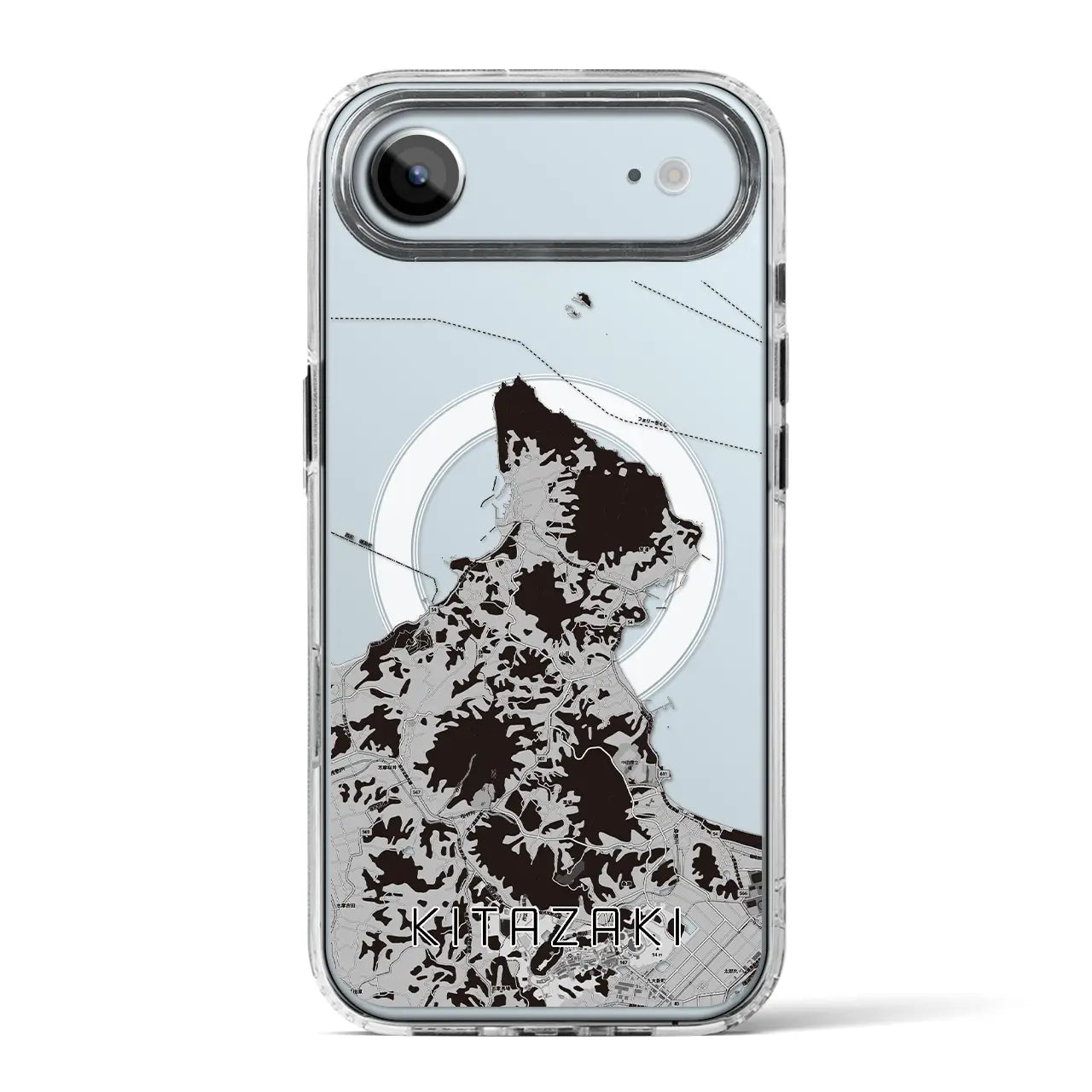 【北崎(福岡県)】地図柄iPhoneケース(MagSafeタイプ)