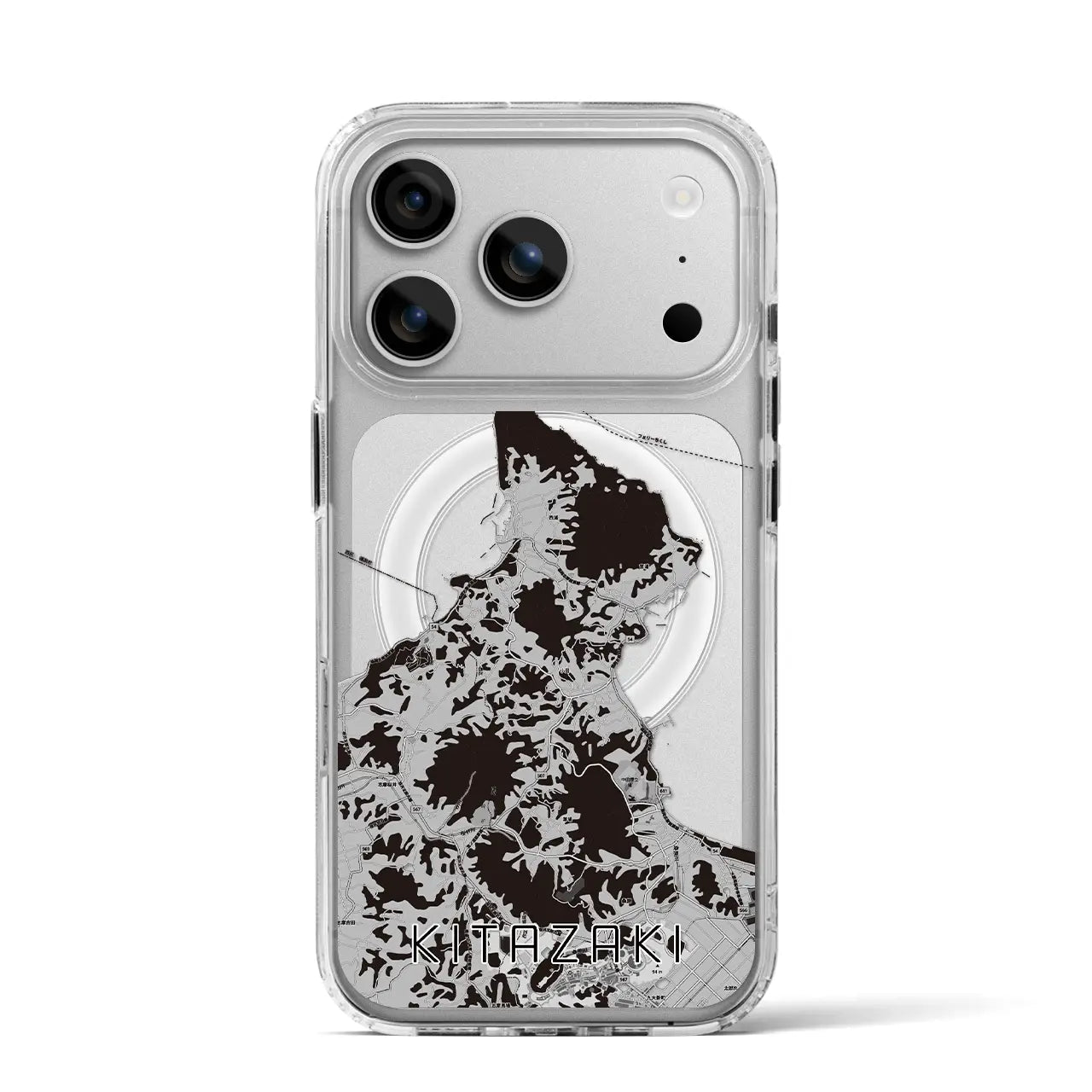 【北崎(福岡県)】地図柄iPhoneケース(MagSafeタイプ)