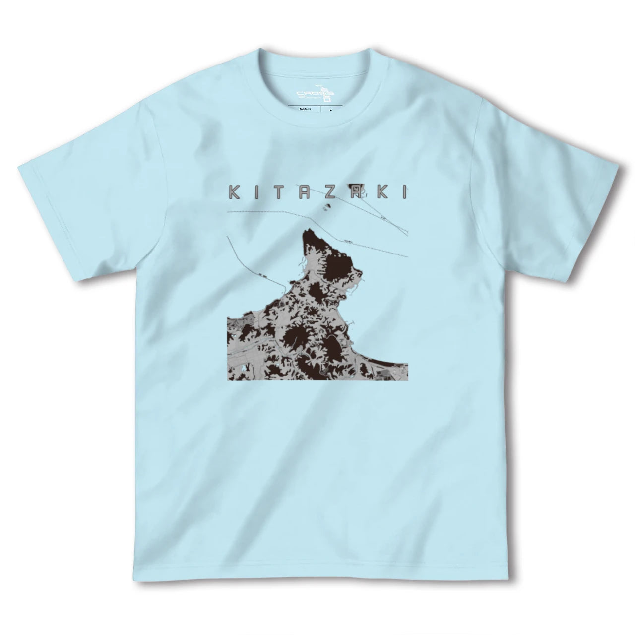 【北崎(福岡県)】地図柄ヘビーウェイトTシャツ