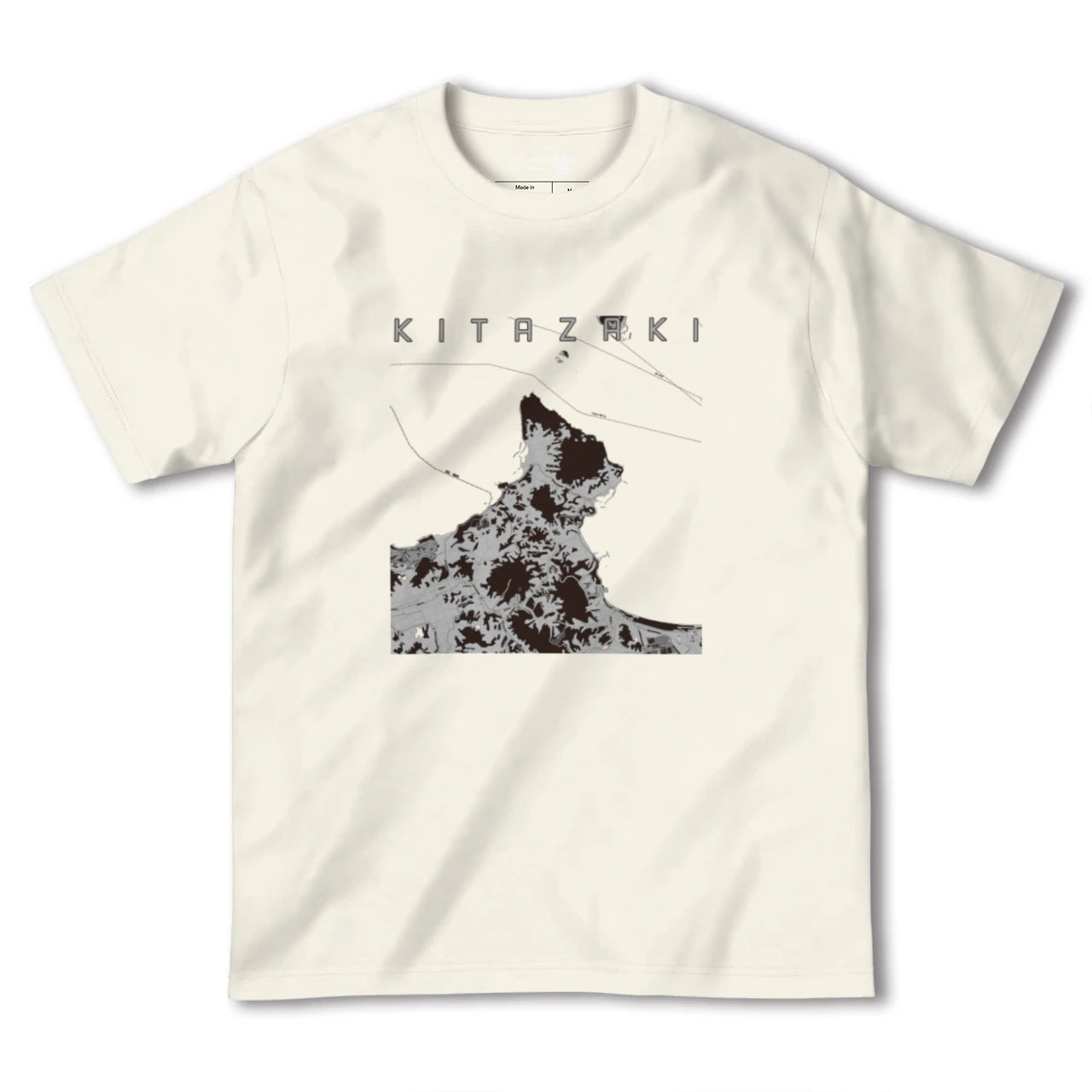 【北崎(福岡県)】地図柄ヘビーウェイトTシャツ