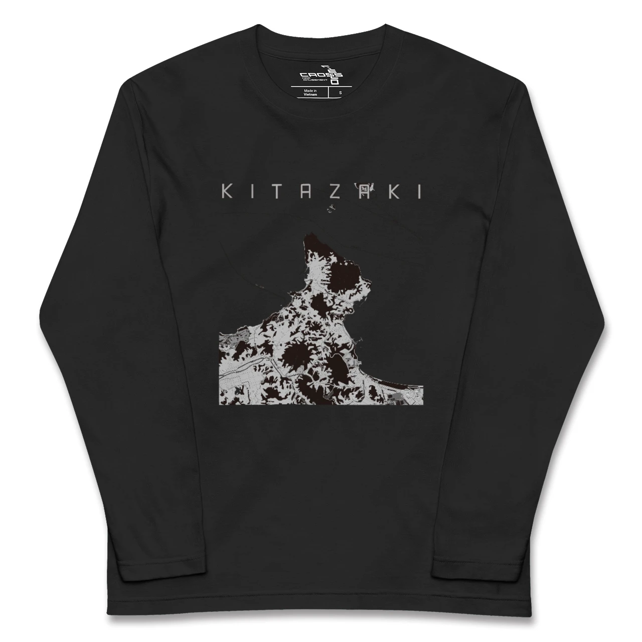 【北崎(福岡県)】地図柄ロングスリーブTシャツ