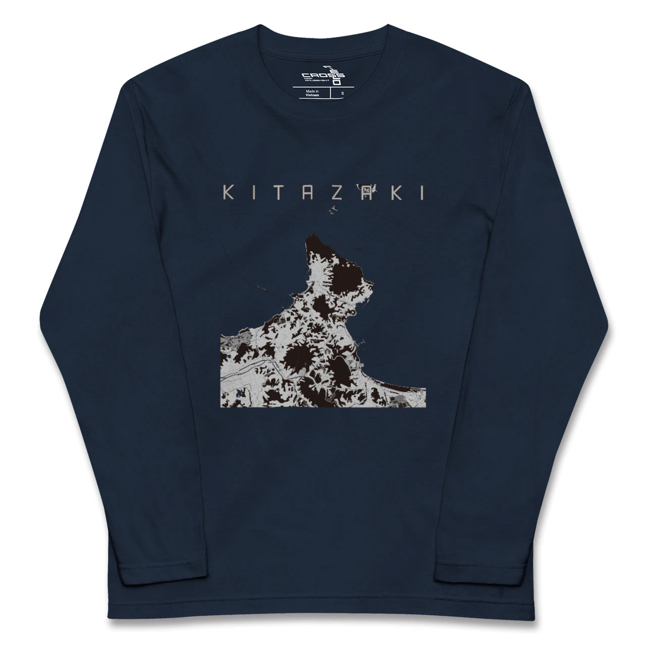 【北崎(福岡県)】地図柄ロングスリーブTシャツ