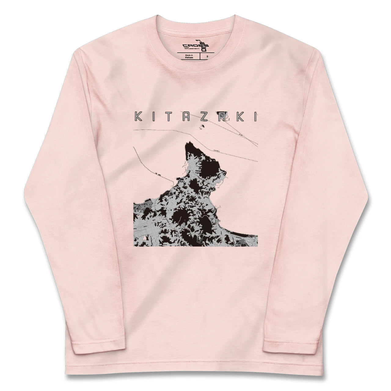 【北崎(福岡県)】地図柄ロングスリーブTシャツ