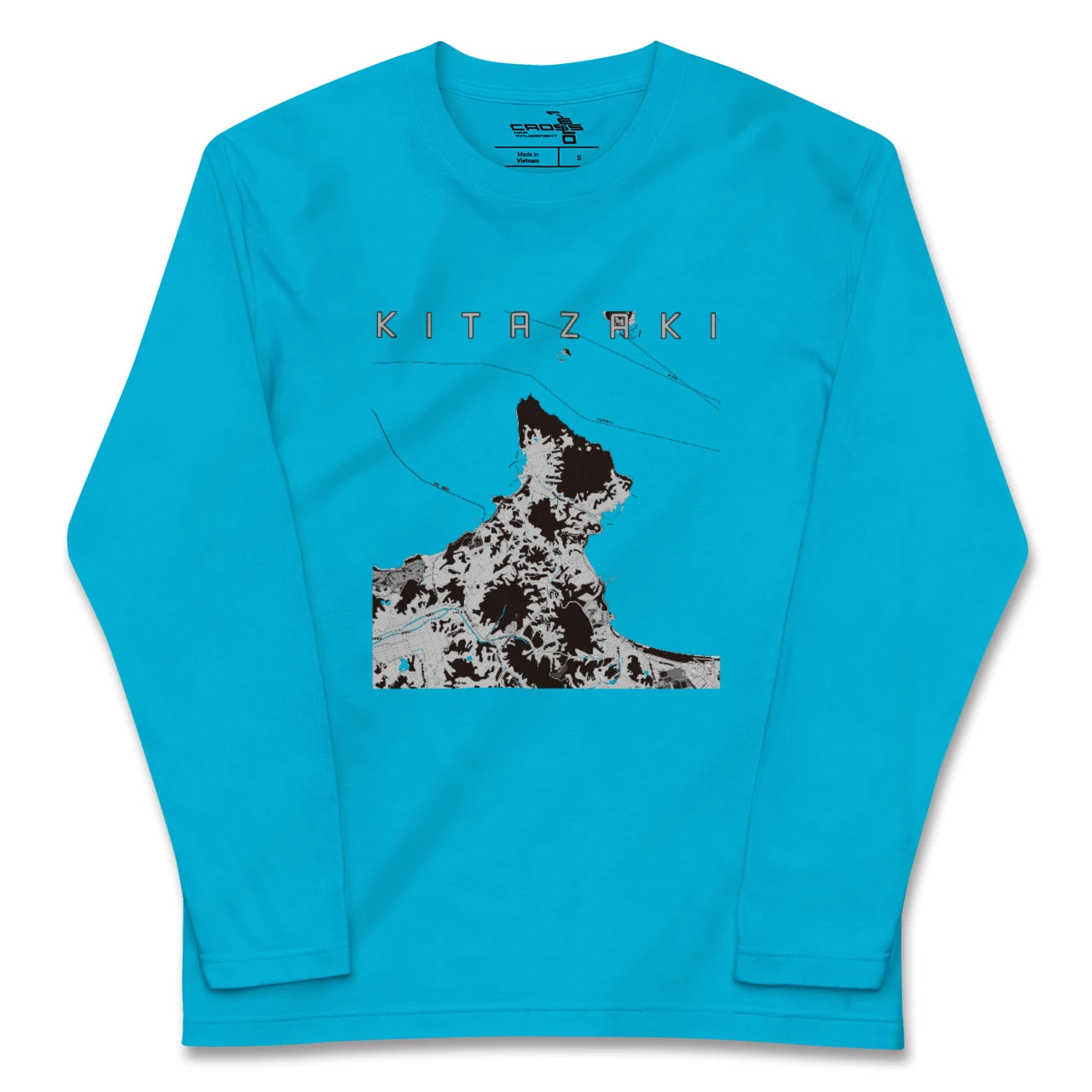 【北崎(福岡県)】地図柄ロングスリーブTシャツ