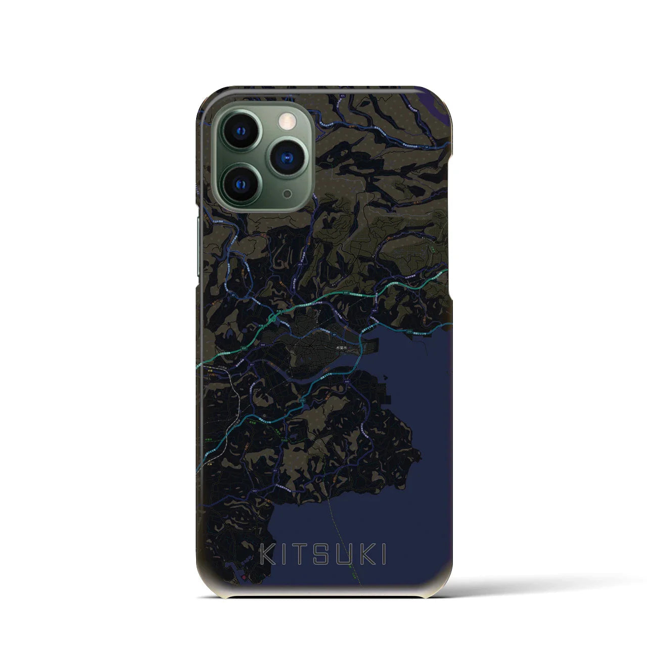 【杵築(大分県)】地図柄iPhoneケース(バックカバータイプ)
