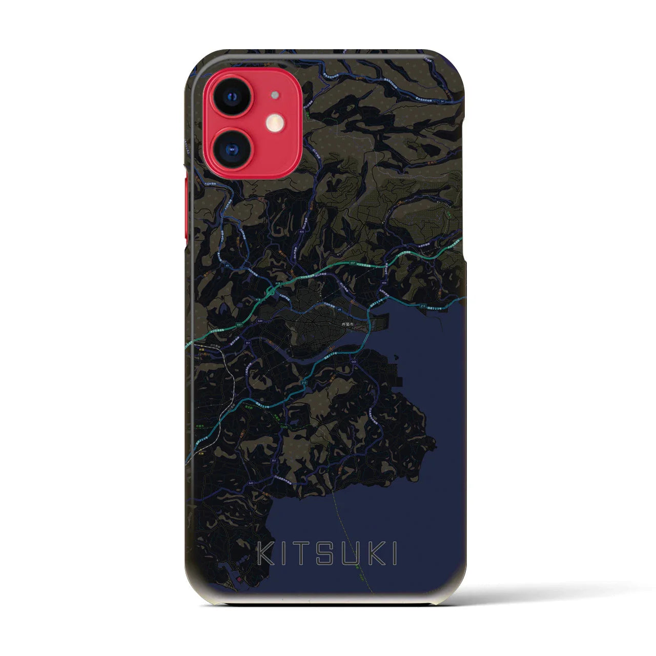 【杵築(大分県)】地図柄iPhoneケース(バックカバータイプ)