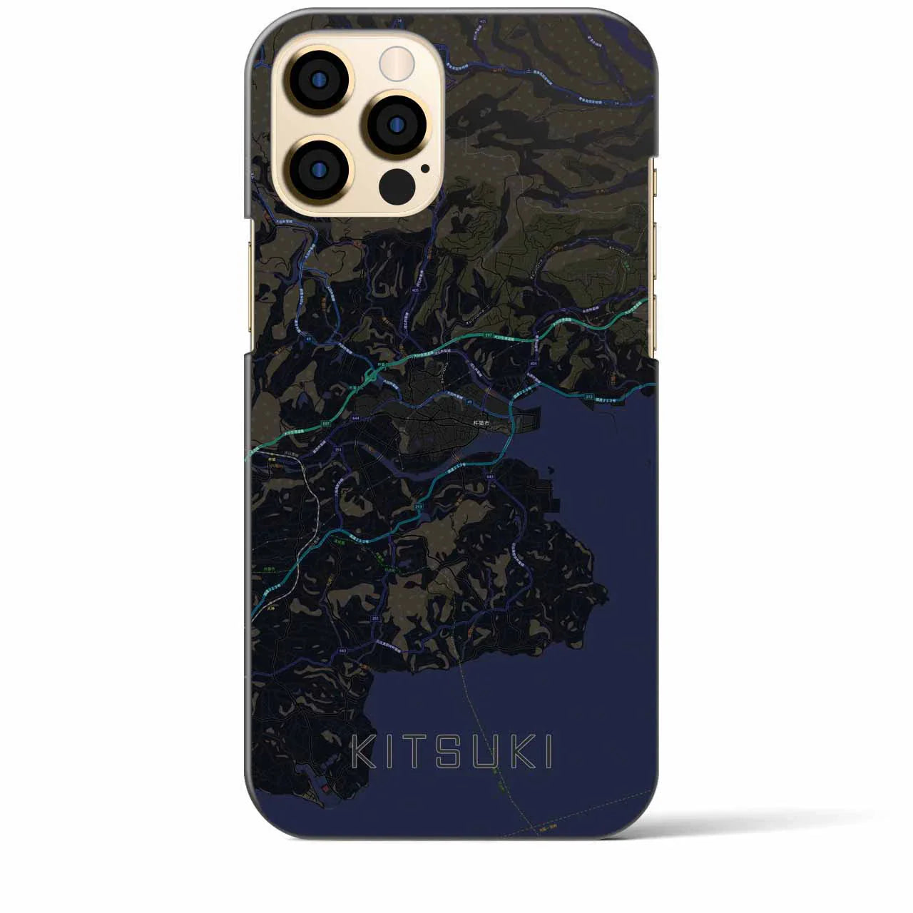 【杵築(大分県)】地図柄iPhoneケース(バックカバータイプ)