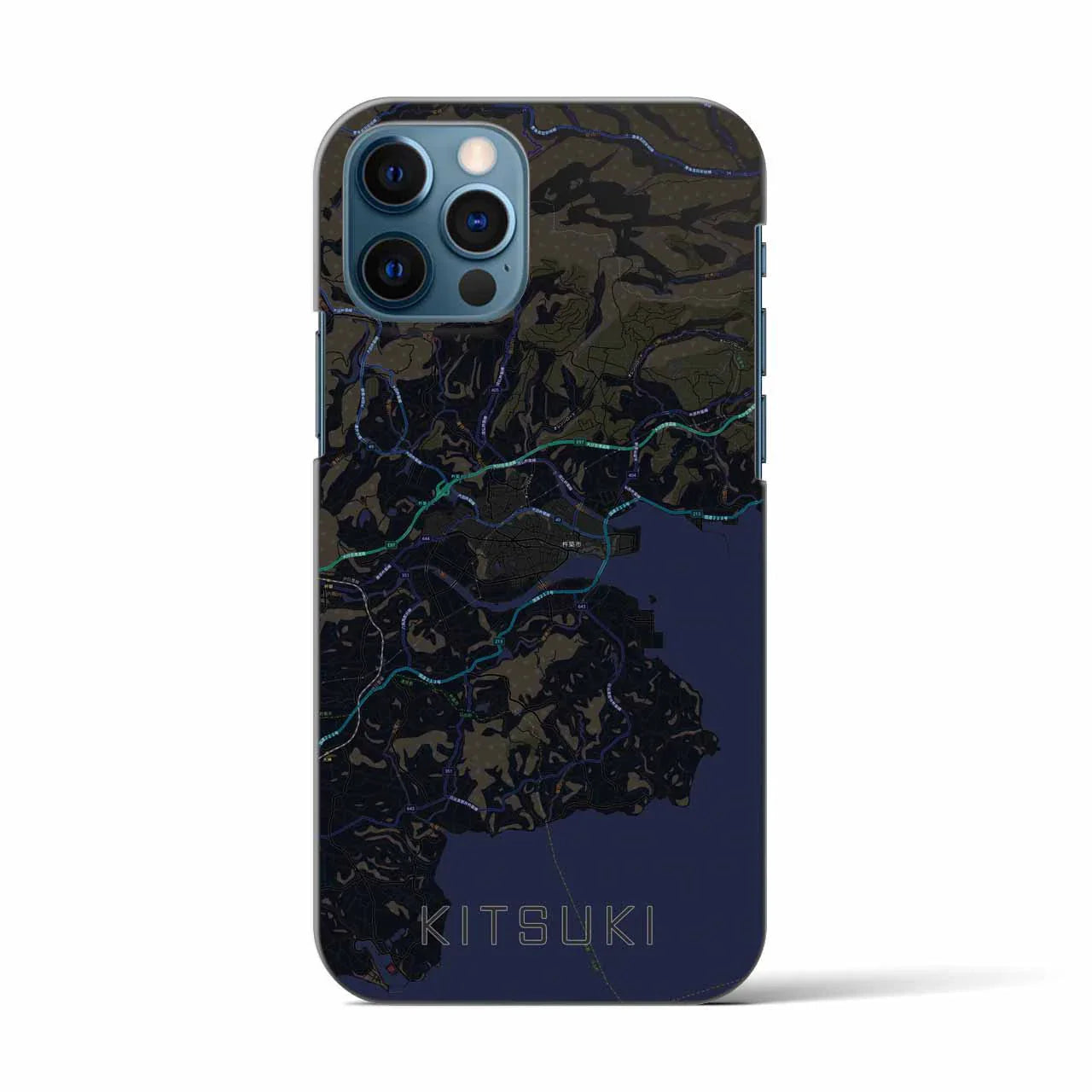 【杵築(大分県)】地図柄iPhoneケース(バックカバータイプ)