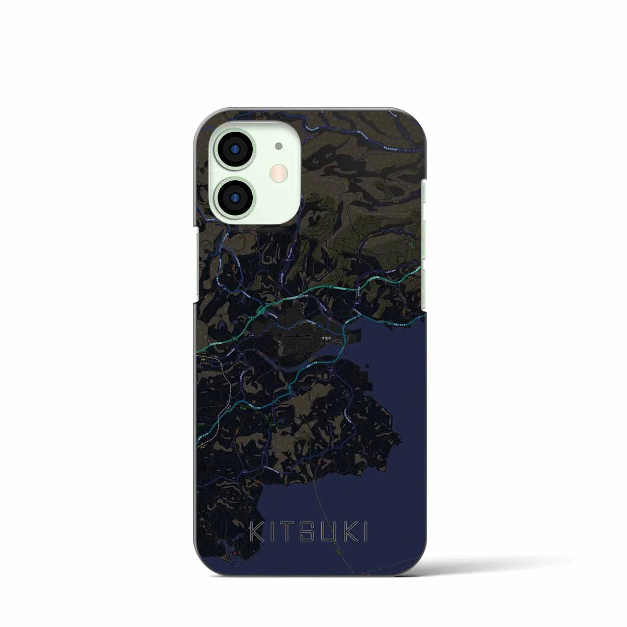 【杵築(大分県)】地図柄iPhoneケース(バックカバータイプ)