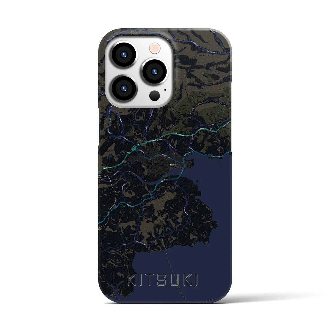 【杵築(大分県)】地図柄iPhoneケース(バックカバータイプ)
