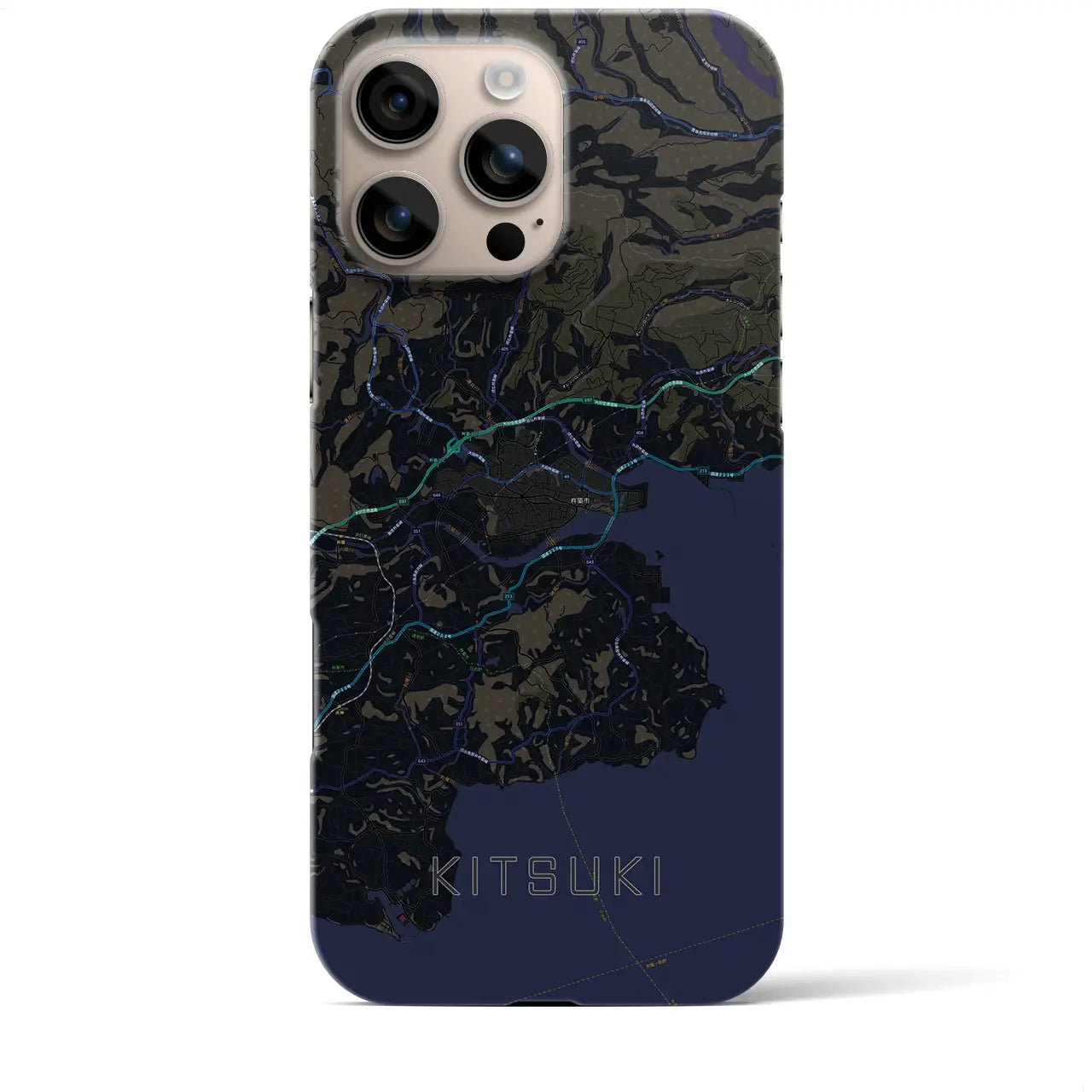 【杵築(大分県)】地図柄iPhoneケース(バックカバータイプ)