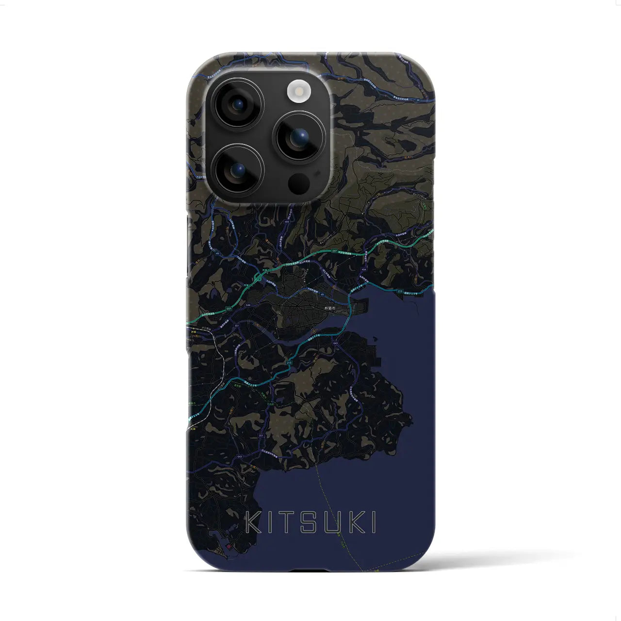 【杵築(大分県)】地図柄iPhoneケース(バックカバータイプ)