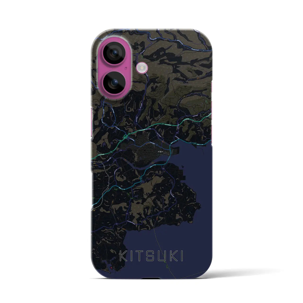 【杵築(大分県)】地図柄iPhoneケース(バックカバータイプ)