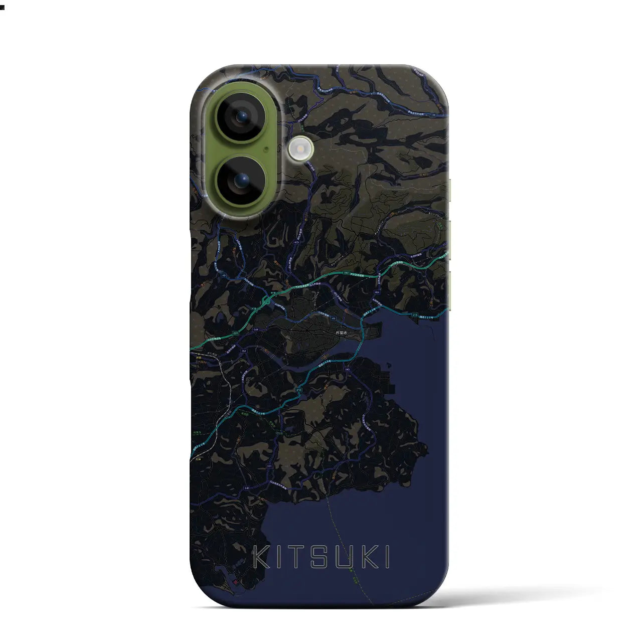 【杵築(大分県)】地図柄iPhoneケース(バックカバータイプ)