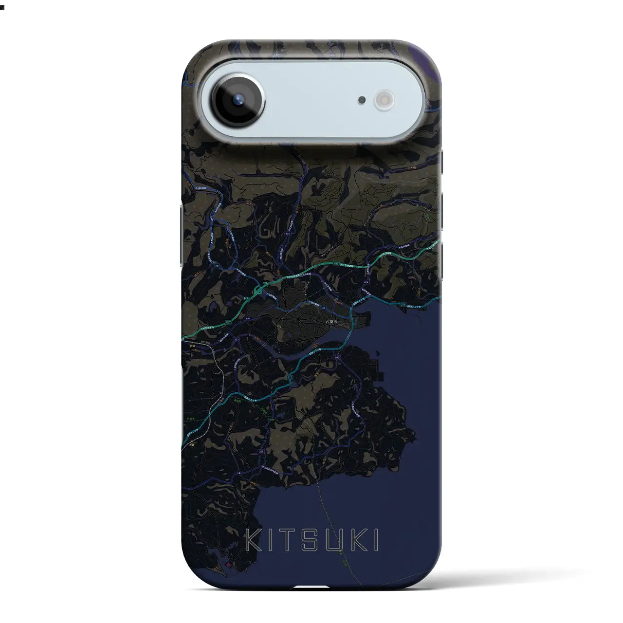 【杵築(大分県)】地図柄iPhoneケース(バックカバータイプ)