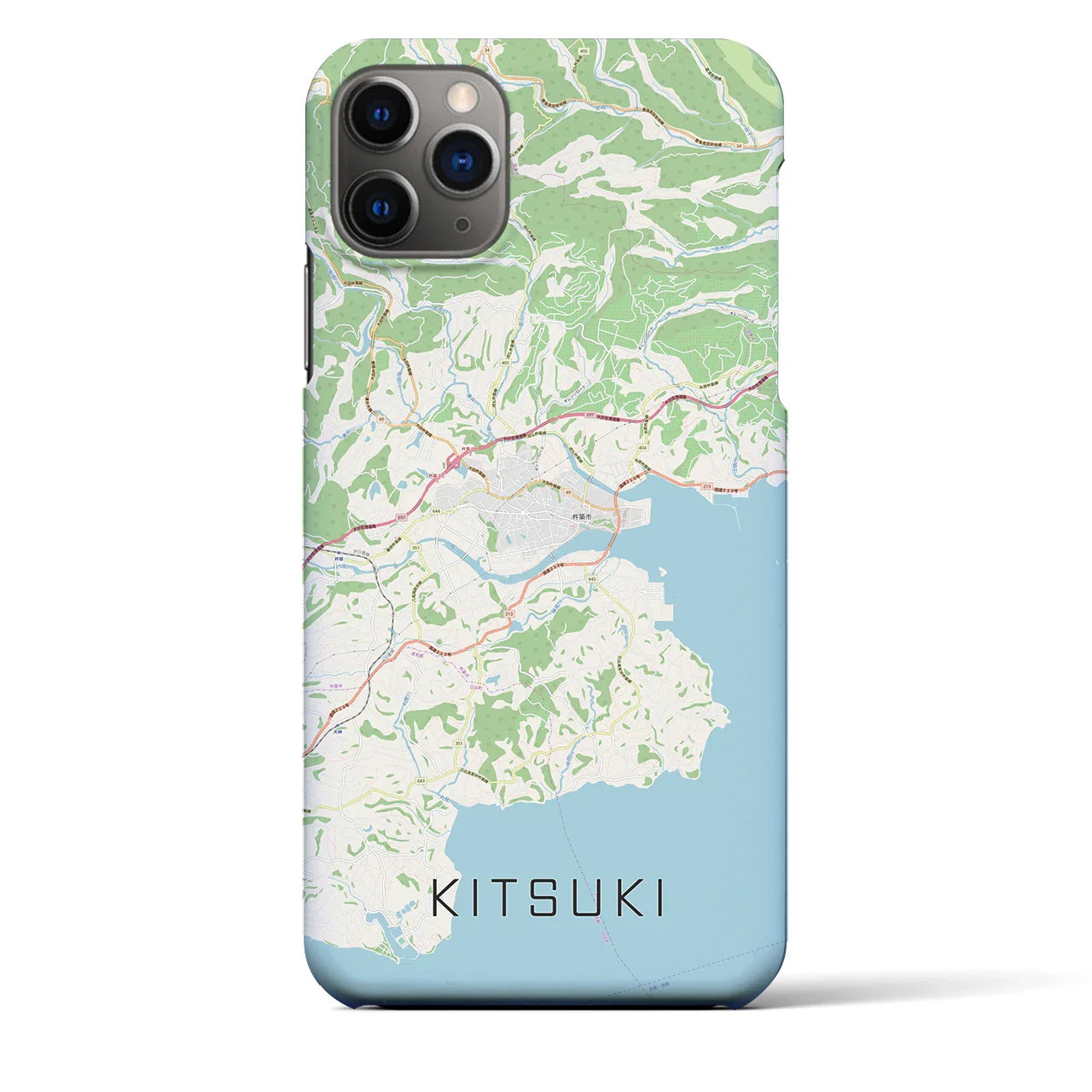 【杵築(大分県)】地図柄iPhoneケース(バックカバータイプ)